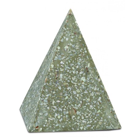 Currey Abalone Small Concrete Pyramid 1200-0044